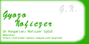 gyozo noficzer business card